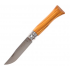 Нож OPINEL №8, нержавеющая сталь, рукоять оливковое дерево