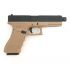Страйкбольный пистолет KJW Glock G17 TBC CO₂ Tan, удлин. ствол